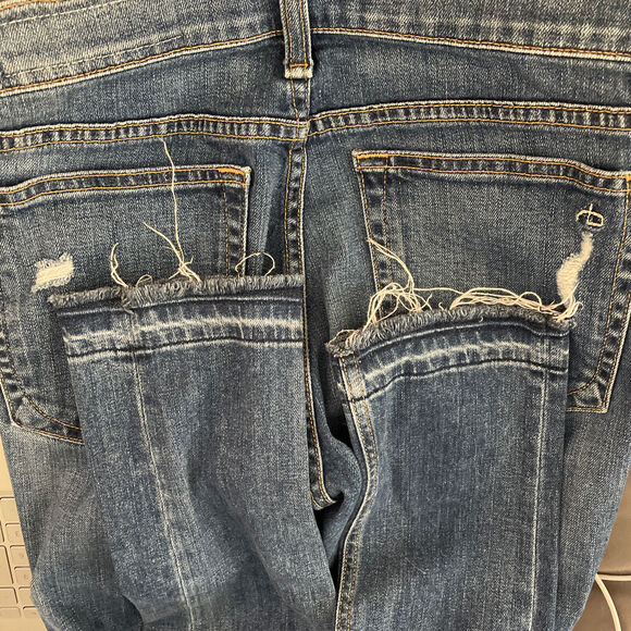 Rag & Bone 10 Inch Dre Destroyed Released Hem Skinny Jeans NWOT Size 24 - Picture 7 of 10